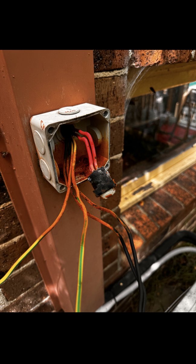 Burnt damaged outdoor wiring electrical fault Melbourne