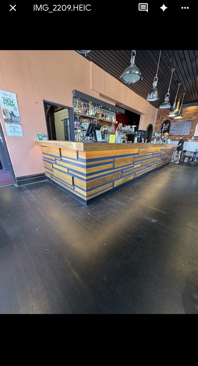 Commercial bar pendant lighting installation Melbourne