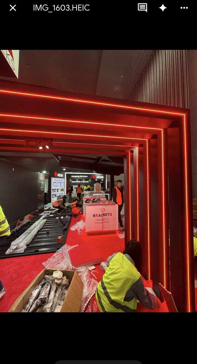 Commercial LED lighting installation