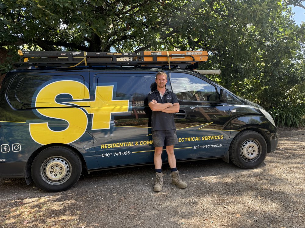 S+ Electrical Services van in Ringwood — local electrician